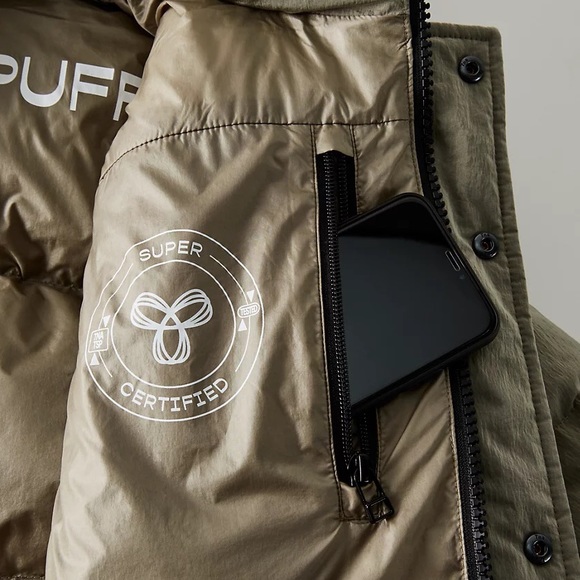 TNA Super Puff in crinkle tech - BLUE - Picture 3 of 9